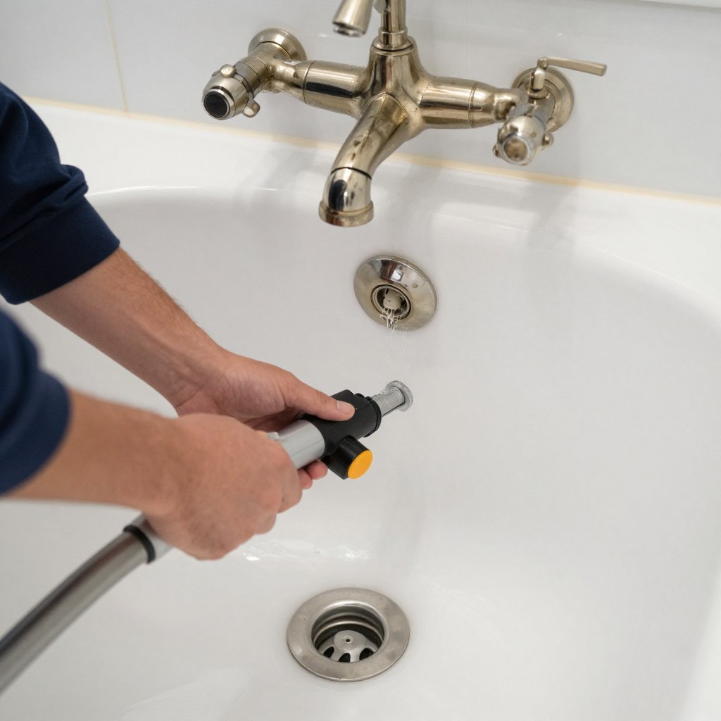 Bathroom drain cleaning in Center City Philadelphia property