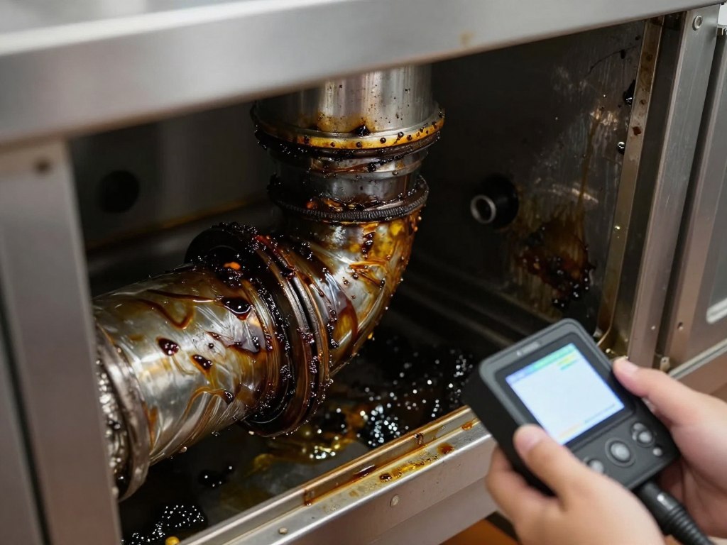 Grease buildup in commercial drain line