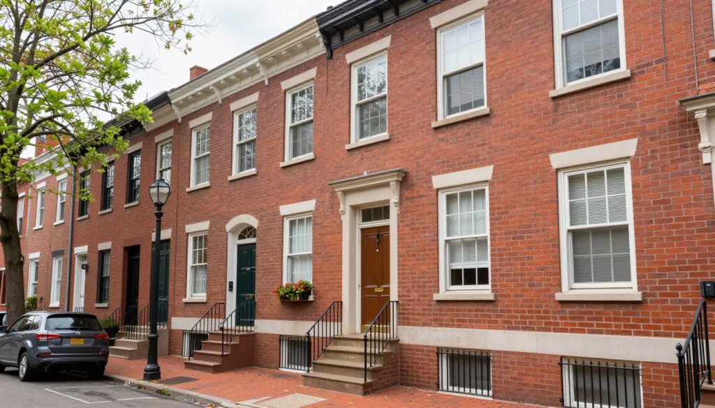 Historic Center City Philadelphia rowhouse with original plumbing system