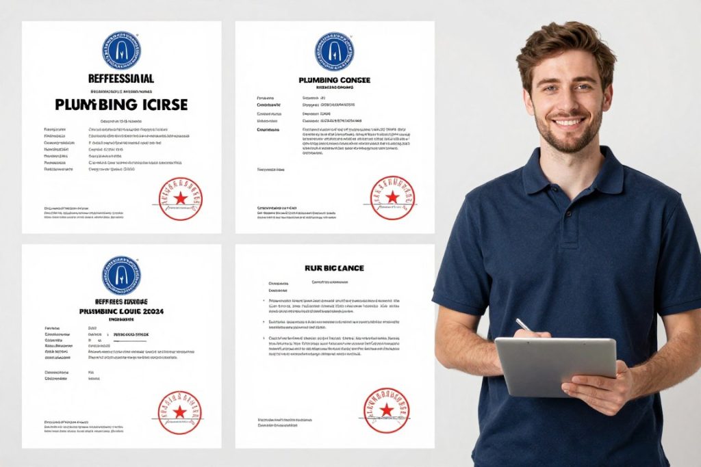 Professional drain cleaning service credentials and certifications