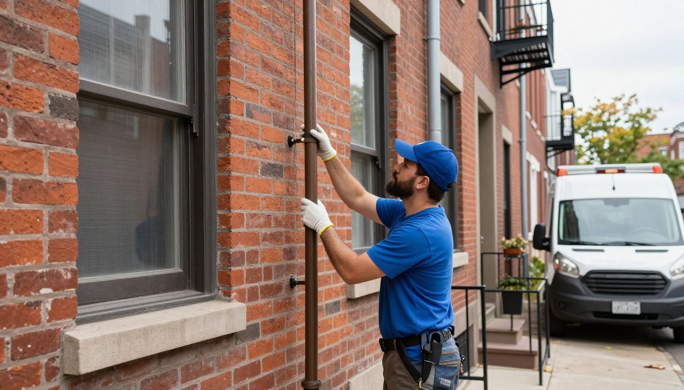 Professional drain cleaning service in Fishtown Philadelphia rowhouse