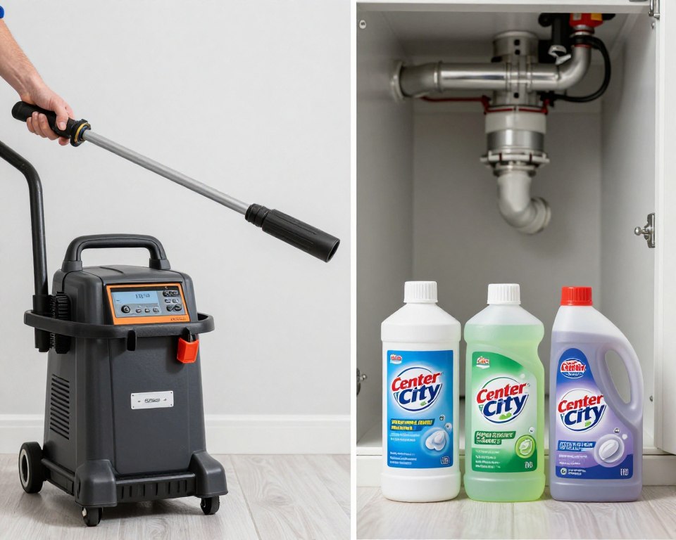 Professional drain cleaning versus chemical cleaners comparison